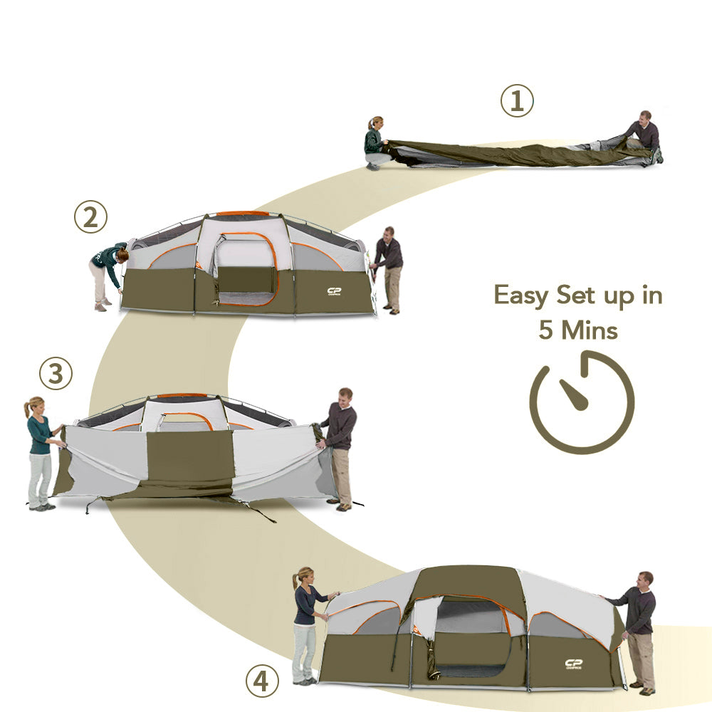 Camphours Family Camping 8 Person Tent (Classic)