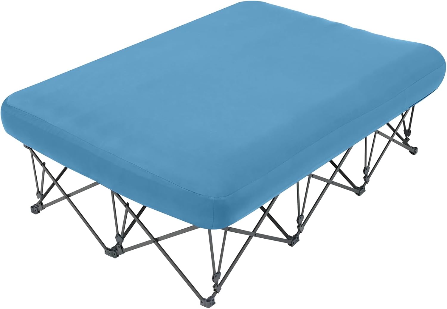 Portable Folding Camping Cot with Air Mattress for Adults | Outdoor Camping & Travel Bed(Air Pump Not Included)