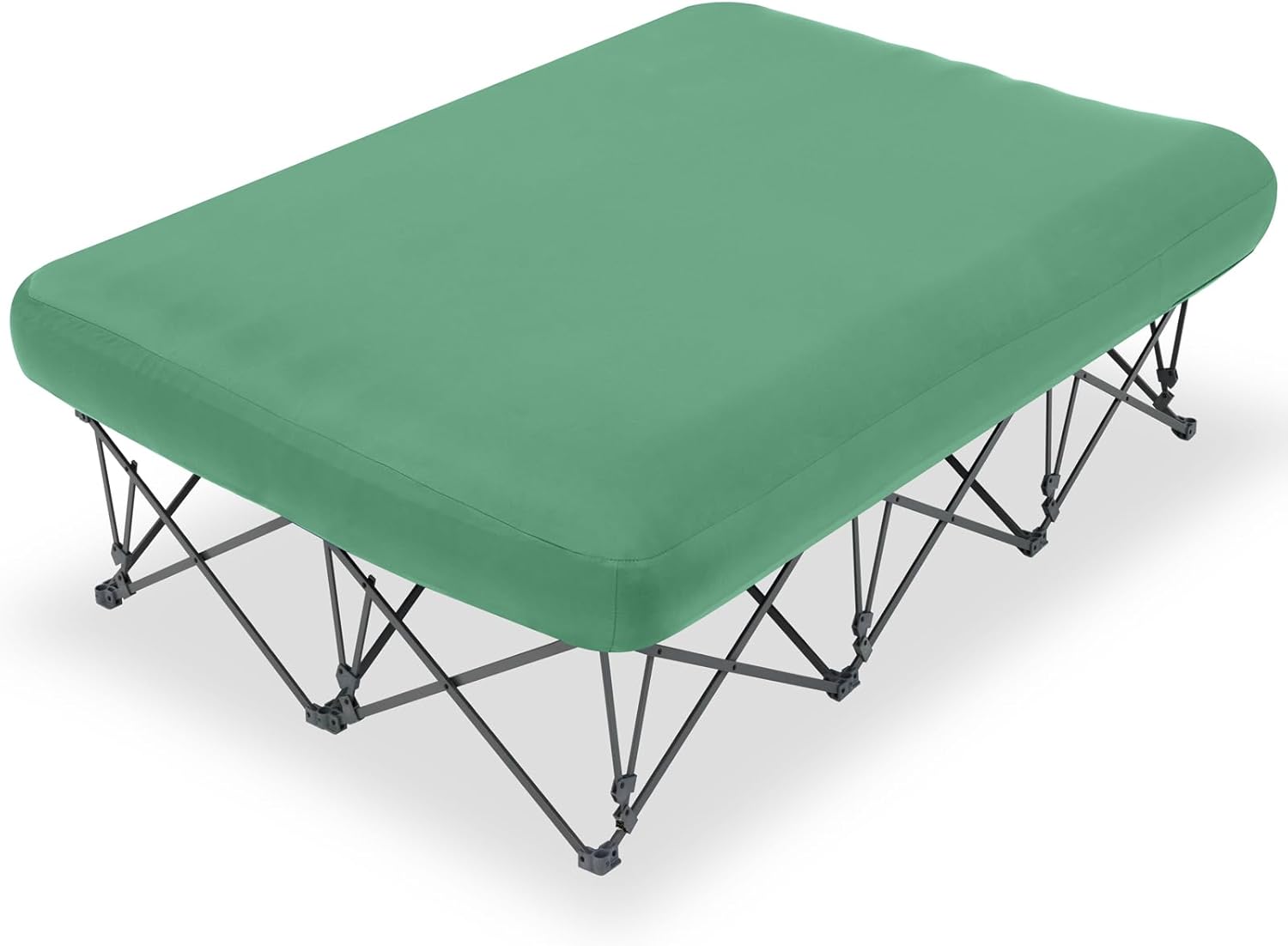 Portable Folding Camping Cot with Air Mattress for Adults | Outdoor Camping & Travel Bed(Air Pump Not Included)