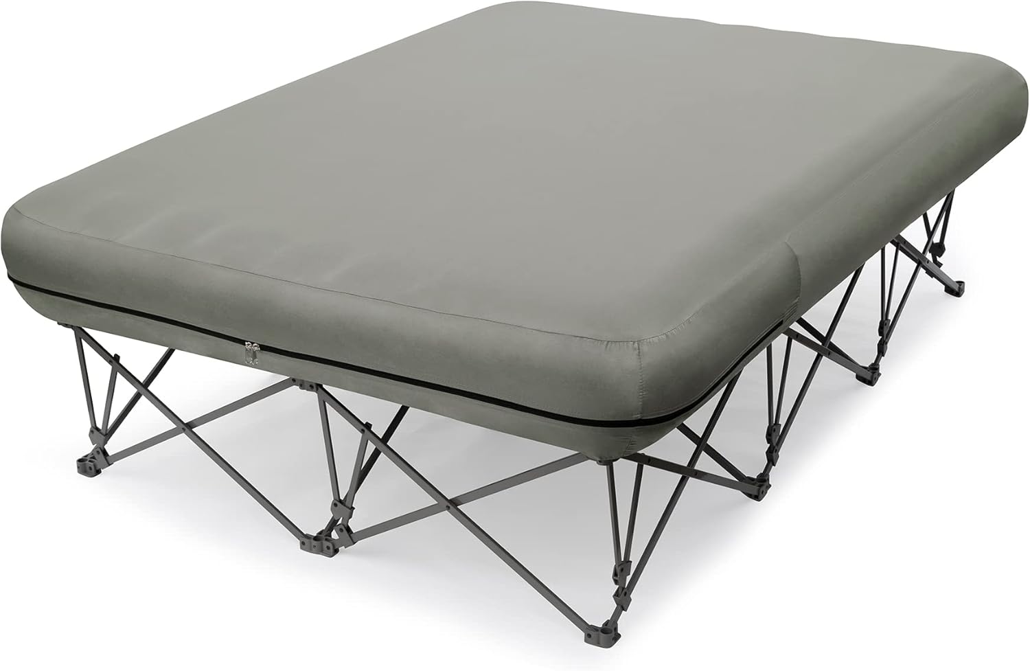 Portable Folding Camping Cot with Air Mattress for Adults | Outdoor Camping & Travel Bed(Air Pump Not Included)