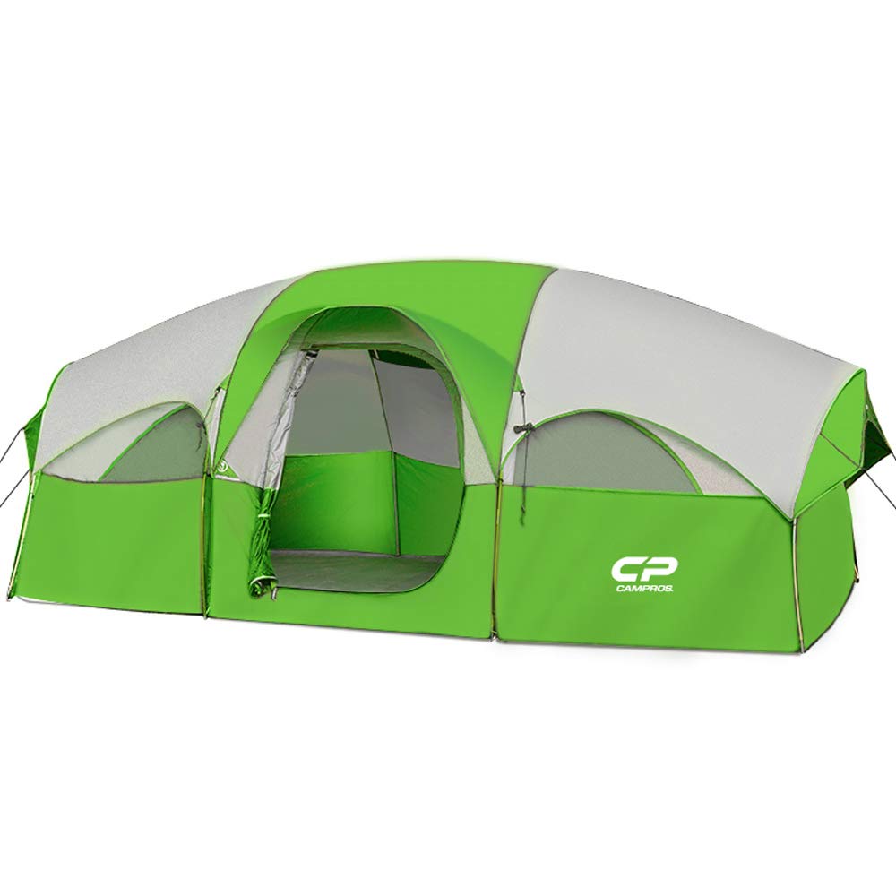 8 Person Weather Resistant Family Tent | Double Layer with Divided Room