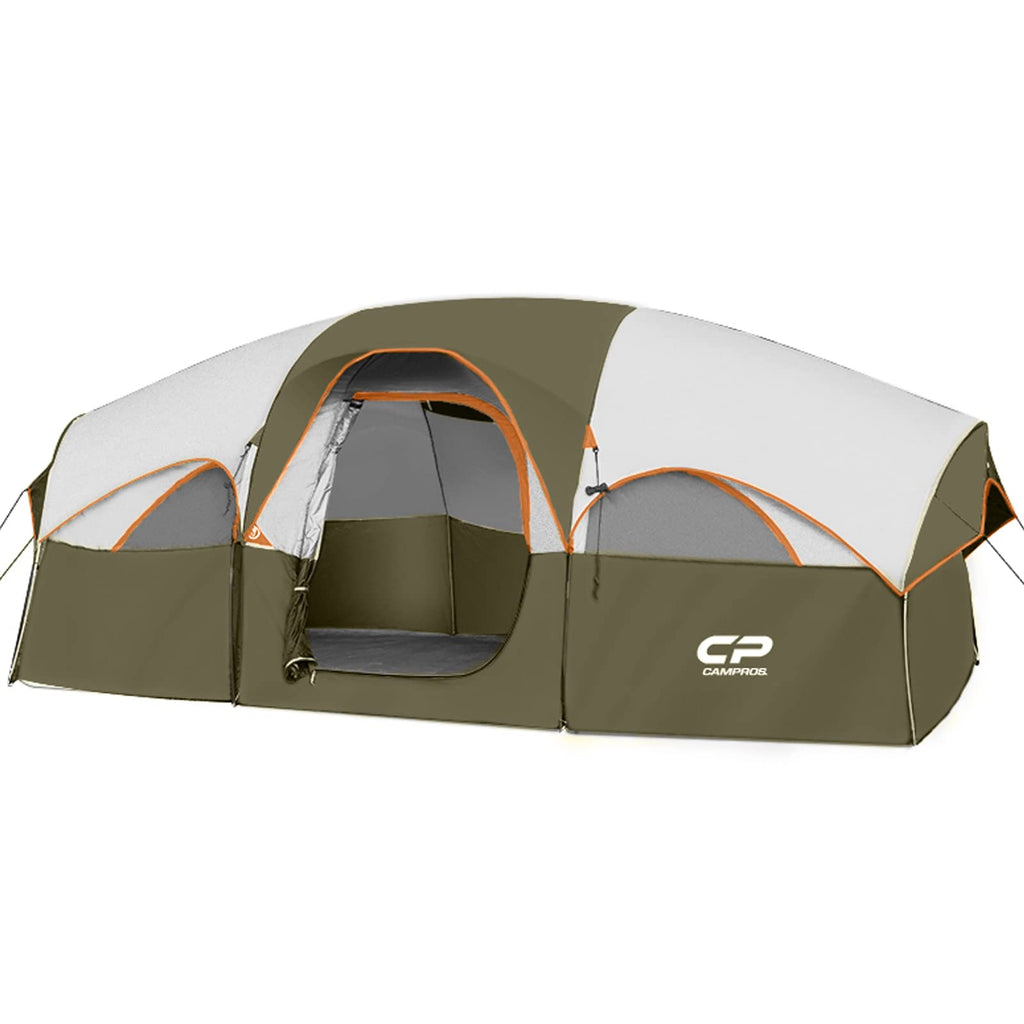 8 Person Weather Resistant Family Tent | Double Layer with Divided Room