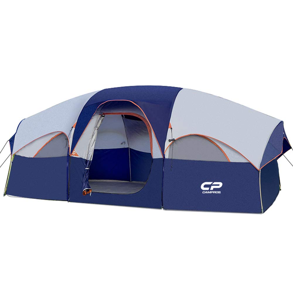 8 Person Weather Resistant Family Tent | Double Layer with Divided Room
