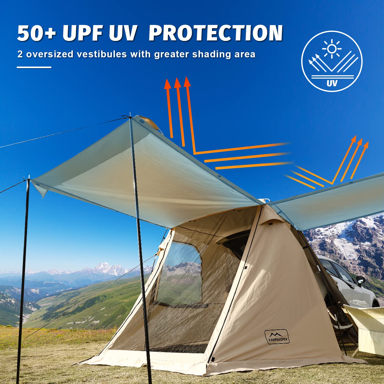 SUV Tailgate Tent | Shade Awning for Camping, Picnic, Sports & Outdoor Travel