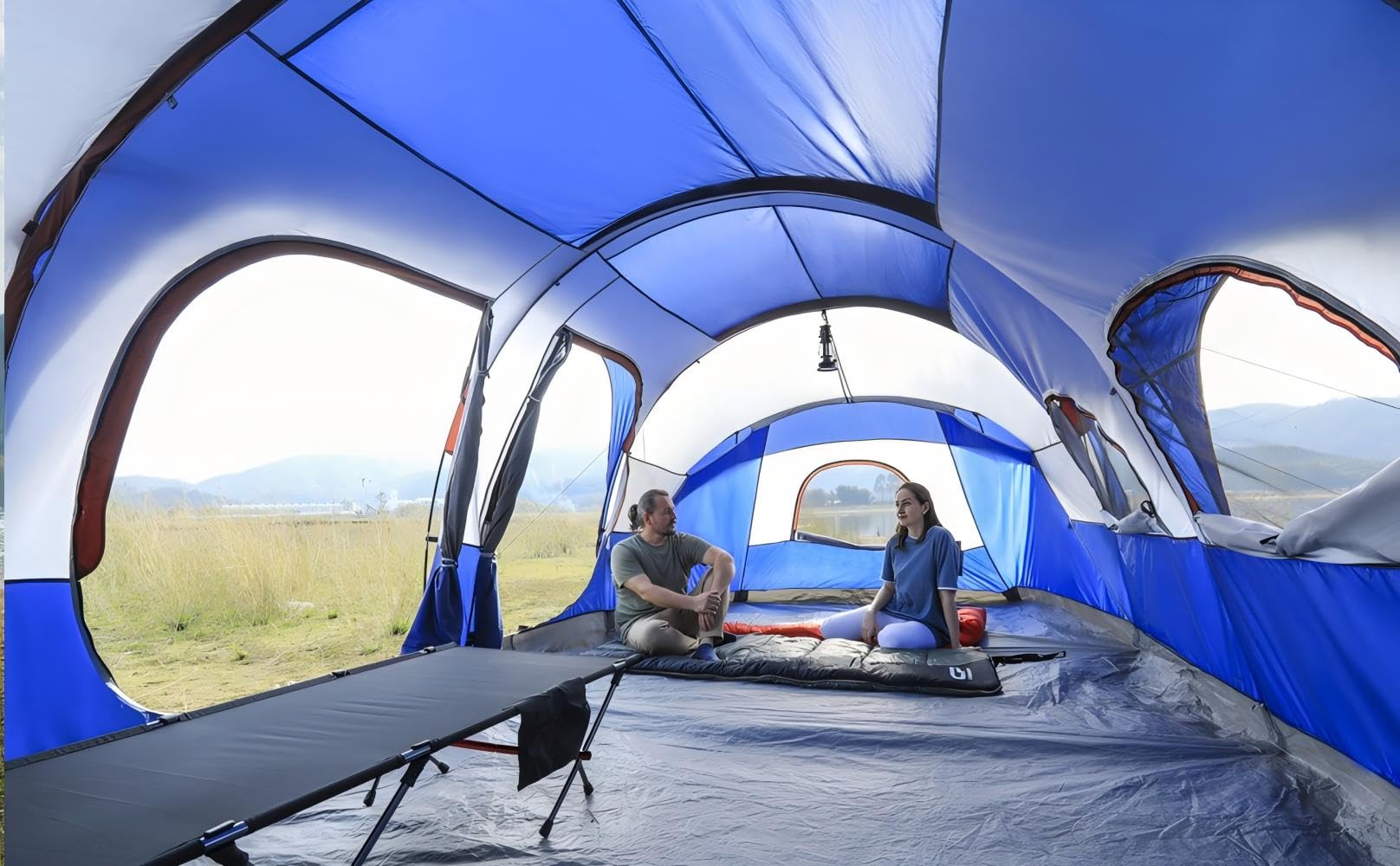 12 Person Camping Tent | 3 Rooms