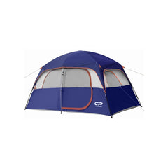 CAMPROS 6 Person Camping Tent, Easy Set up Waterproof Dome Tents Double  Layer, Blue