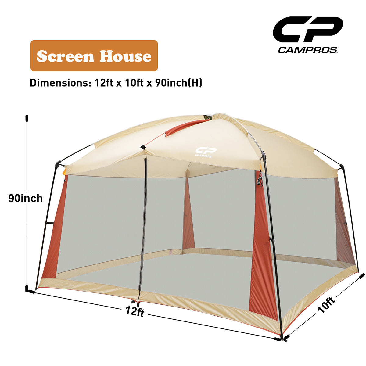 CAMPROS Screen House 12 x 10 Ft Canopy Tent-Canopy Tents-Campros Tent