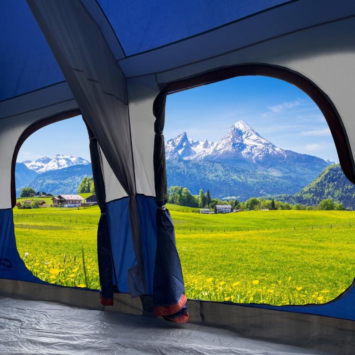 CAMPROS 12 Person Family Camping Tent NEW (3 Rooms)-Camping Tents-Campros Tent