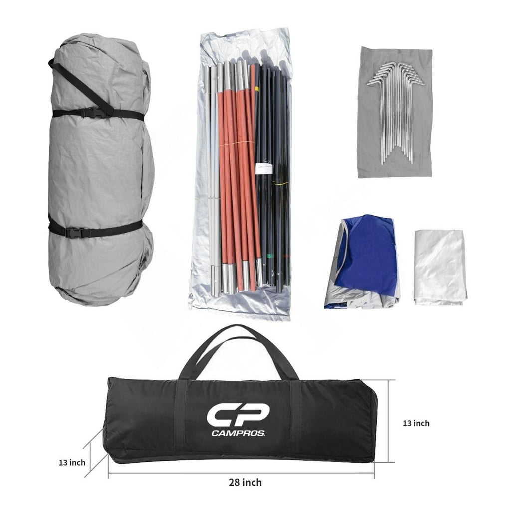 CAMPROS 12 Person Family Camping Tent NEW (3 Rooms)-Camping Tents-Campros Tent