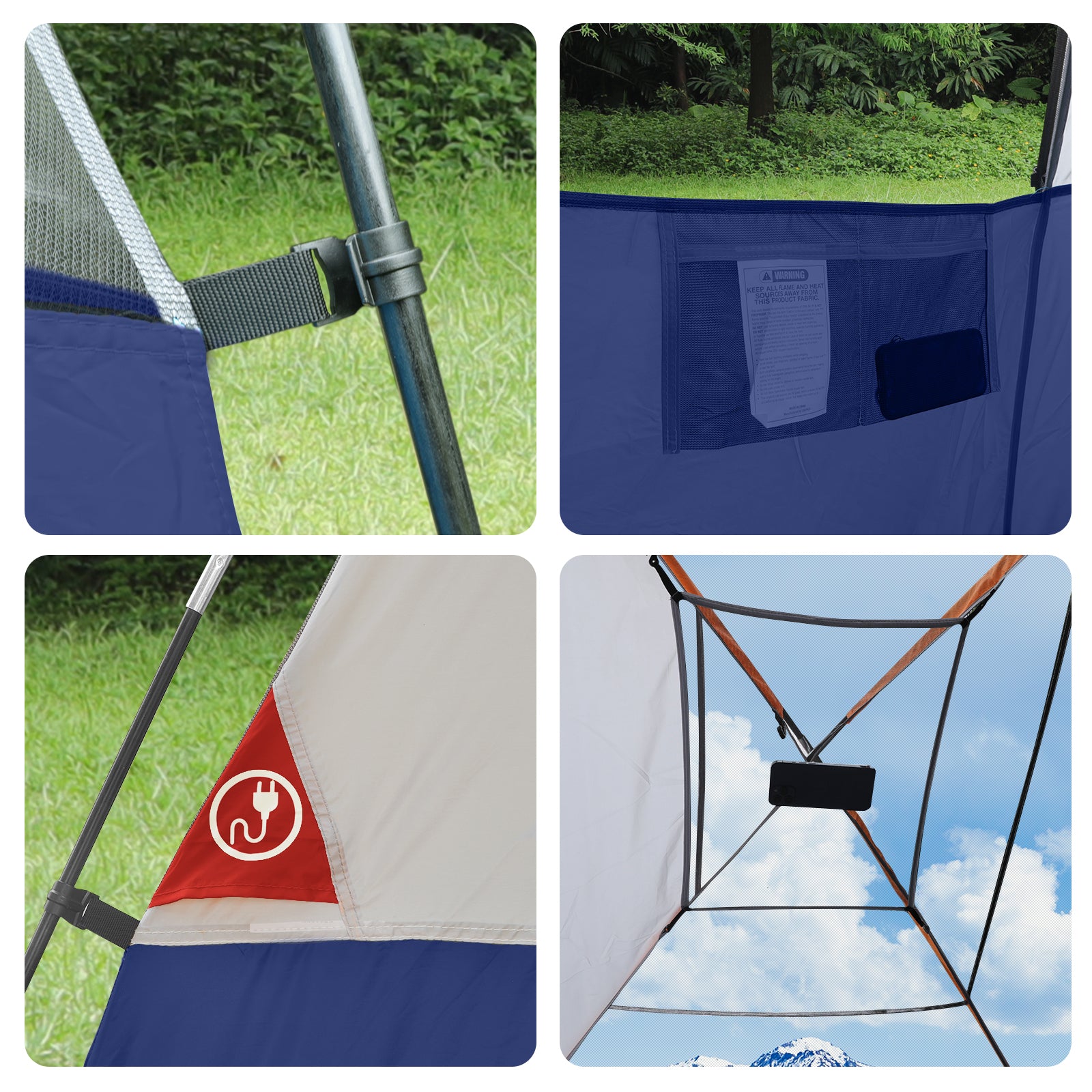 CAMPROS 4 Person Cabin Tent