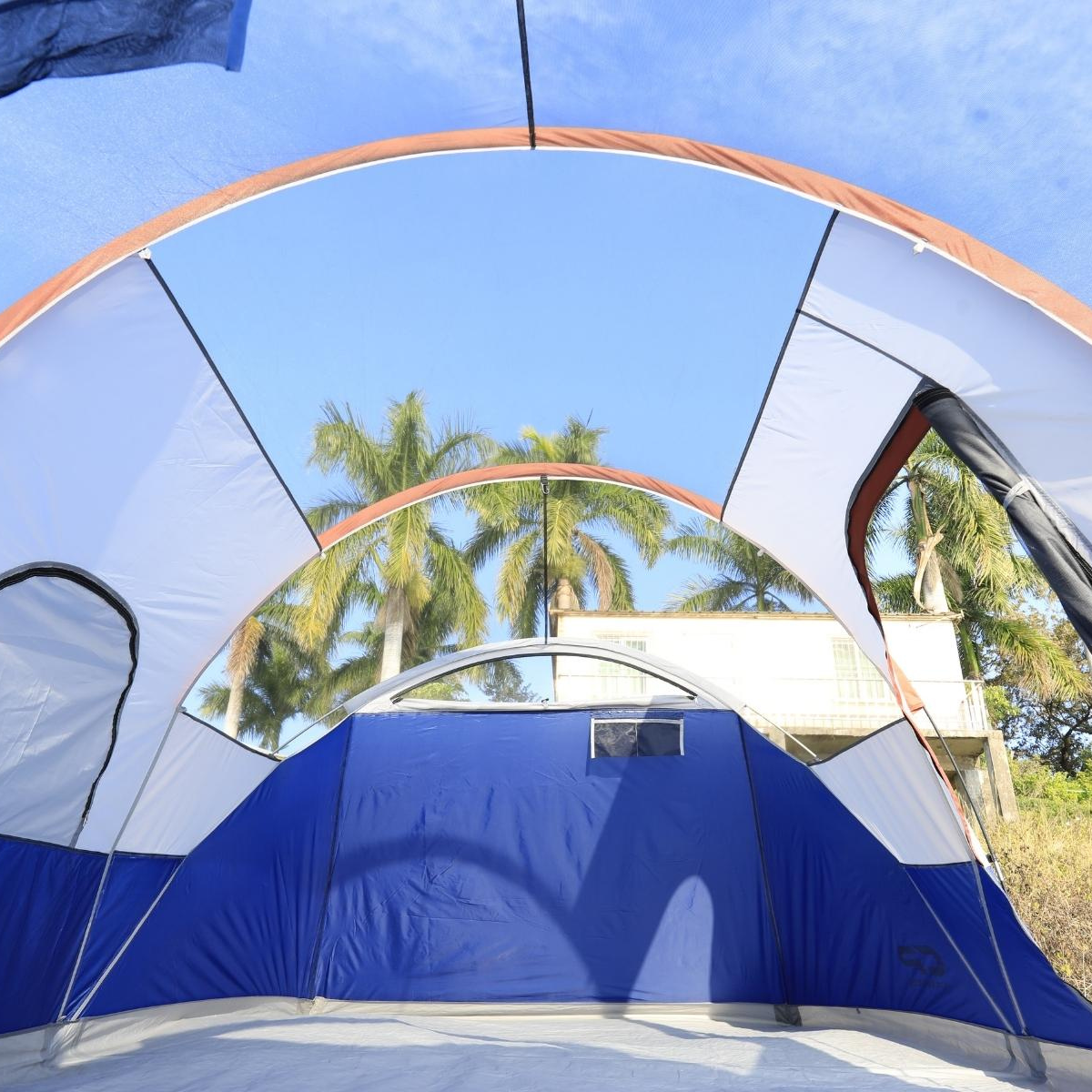 9 person tent inner view