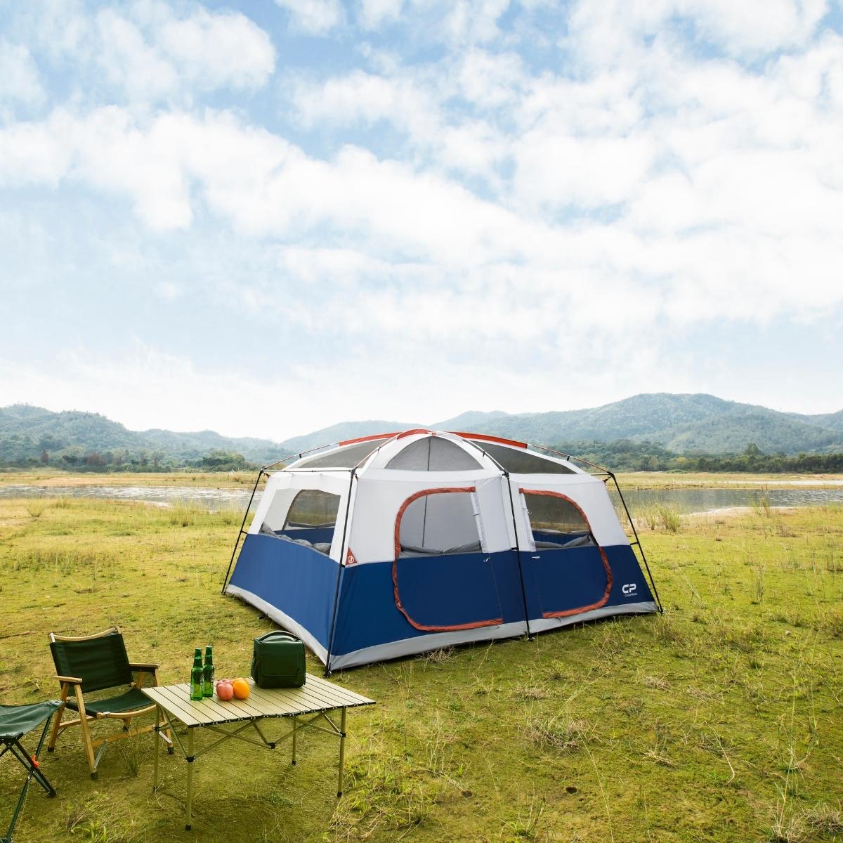 CAMPROS 12 Person Family Camping Tent NEW (3 Rooms)-Camping Tents-Campros Tent