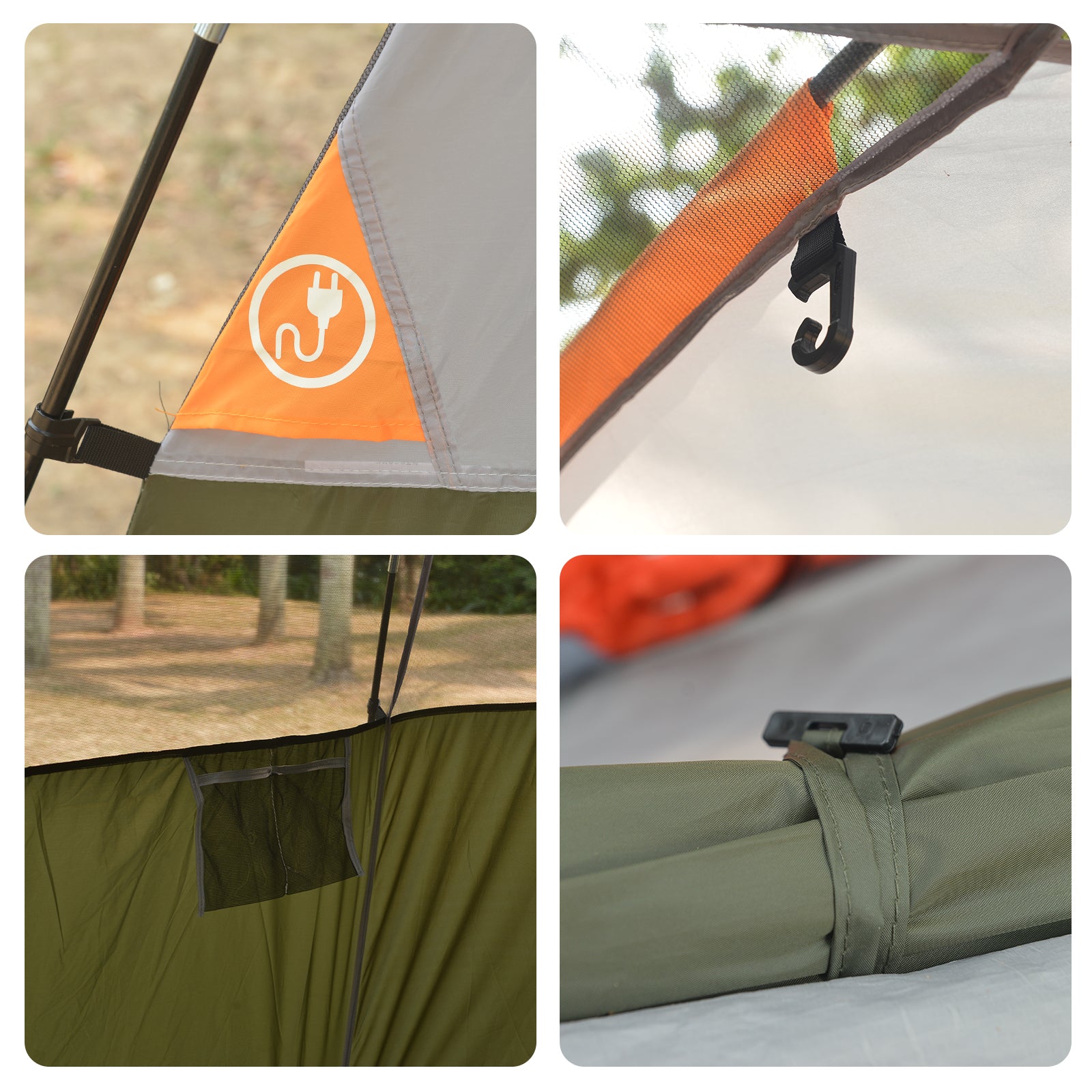 CAMPROS 6 Person Cabin Tent (NEW)-Camping Tents-Campros Tent