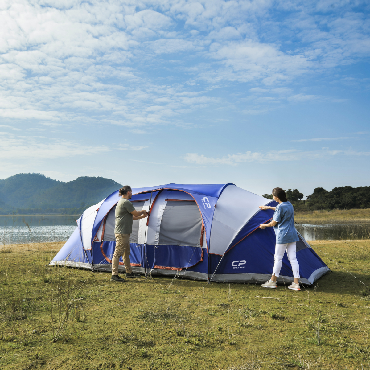 CAMPROS 12 Person Family Camping Tent (3 Rooms)-Camping Tents-Campros Tent